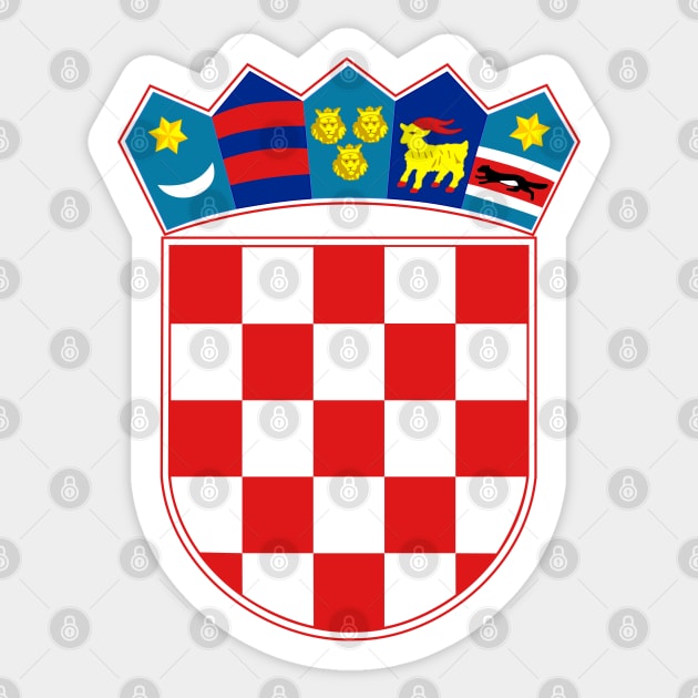 Croatia Coat of Arms Sticker by Yesteeyear